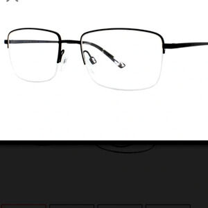 Match Men’s MF-199 Eyeglasses Frames RXable MB Black NWT